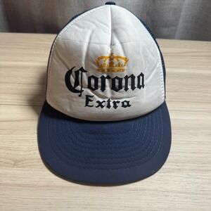 Corona Extra Trucker Hat Mens OSFA Navy Blue White Vintage Snapback Cap